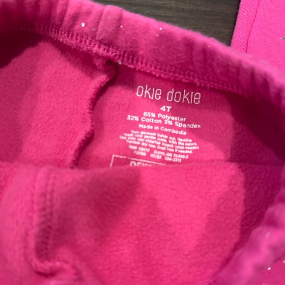 4pr bundle fleece, cozy leggings - Okie Dokie 4T - Picture 7 of 10